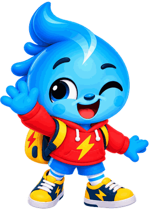 Luka, a blue explorer who loves finding out why