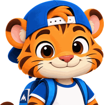 Niko, an orange tiger who makes something new