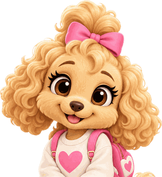 Yana, a golden poodle who puts kindness first